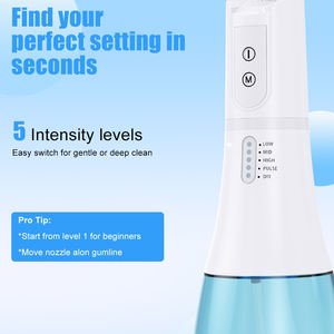 Estilo portátil <span class=keywords><strong>Precio</strong></span> más barato Mejor <span class=keywords><strong>calidad</strong></span> 1100mAh WaterFlosser <span class=keywords><strong>Irrigador</strong></span> oral Limpieza de dientes Selección de agua Flosser de agua <span class=keywords><strong>dental</strong></span> - Product Image 3