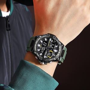 Reloj Deportivo SMAEL 8066, a Prueba de Agua, con Cronógrafo, Analógico y Digital, de Doble Pantalla, para Hombre - Product Image 4