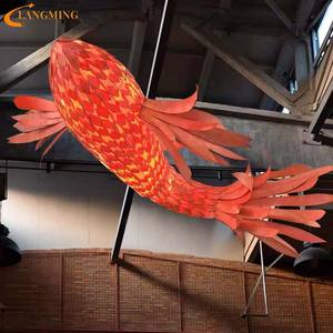 호텔 및 빌라 로비 프로젝트 호텔 샹들리에의 가벼운 실내 장식을위한 대형 맞춤형 물고기 샹들리에 - Product Image 6