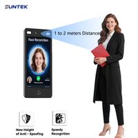 Sistema de Puerta Automática con Lector de Códigos QR SUNTEK, Dispositivo de Seguridad Inteligente con Reconocimiento Facial, Visión Nocturna y Control de Acceso