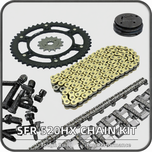 SFR 520HX Chaîne de moto haute Performance 132 maillons O-Ring X-Ring Kit pour Dirt Bike Pit Bike Go Kart <span class=keywords><strong>Mini</strong></span> Moto 125cc 250cc-New - Product Image 2