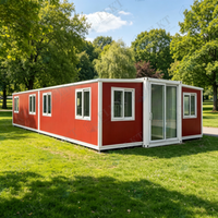 Maison conteneur préfabriquée FLKT, prête pour l'énergie solaire hors réseau, écologique, extensible 20ft 40ft, maison modulaire moderne et compacte