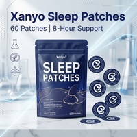 Patchs Transdermiques de Mélatonine pour le Sommeil OEM, Aide au Sommeil avec Théanine et Magnésium pour Femmes et Hommes, Végétaliens, 60 Patchs