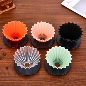 <b>Coffee</b> Dripper Pour Over <b>Coffee</b> Maker with Stand Elegant Flower V-Shape <b>Filter</b> <b>Paper</b> - Product Image 1