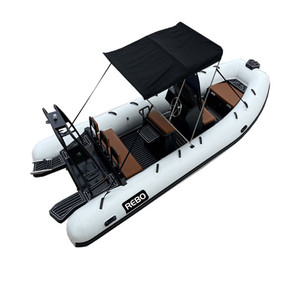 Nouveau design 2024, bateau semi-rigide en aluminium de 18 pieds, RIB 560, bateaux pneumatiques Hypalon/PVC à vendre - Product Image 3