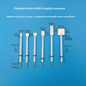 Electrodo de hoja de platino Pt210 10*10*0,1mm <span class=keywords><strong>Laboratorio</strong></span> de alta pureza <span class=keywords><strong>Trabajo</strong></span> de platino/electrodo <span class=keywords><strong>auxiliar</strong></span> 99,99 - Product Image 5