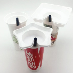 Gobelets à steak, bols créatifs pour poulet frit, plateaux à collation jetables en plastique, porte-gobelets en plastique à emporter - Product Image 5