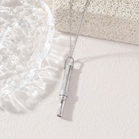 Collier de Respiration Anti-Stress en Acier Inoxydable, Pendentif de Foi, Bijou Tendance, Vente en Gros pour Femmes et Hommes, Cadeau de l'Aïd