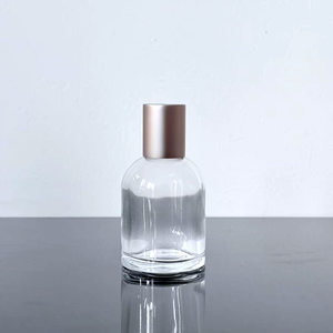 Botella de Perfume de Vidrio Transparente Redonda Personalizada, Vacía, de 30 ml, 50 ml, 100 ml, con Pulverizador y Tapa - Product Image 5