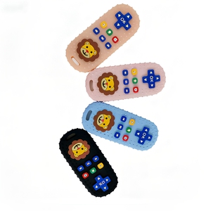 Adorable lion sur un hochet en silicone télécommandé - <span class=keywords><strong>Meilleur</strong></span> <span class=keywords><strong>jouet</strong></span> de <span class=keywords><strong>dentition</strong></span> pour bébés, favorise la mastication apaisante et est facile à tenir - Product Image 1