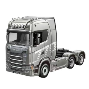 Huina SJY-1501/1502 1/18 4X4 Camión Tractor RC de Aleación 770S V8 19CH 2.4G con Remolque de Ingeniería, Luces, Sonido y Control Remoto Experto - Product Image 1