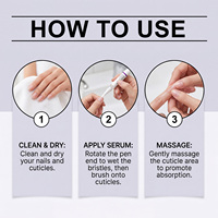 Stylo hydratant pour soins des ongles AMZ, nourrit la surface des ongles, soin doux des cuticules, liquide nutritif portable 5ml, soin à la glycérine et à l'huile de jojoba