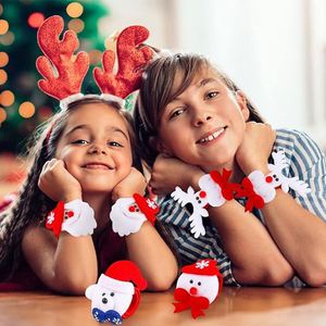 Christmas LED Slap Wrist Band Cartoon Cute Kids Promotional <b>Gifts</b> Light Toy for Children - Product Image 6