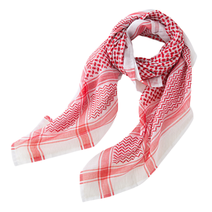 Foulard arabe tissé écologique du Moyen-Orient en polyester personnalisé pour hommes musulmans Hijab carré uni respirant - Product Image 1