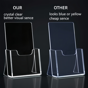 Support de dépliants en acrylique transparent, supports en plastique pour <span class=keywords><strong>l</strong></span>'affichage de magazines de Noë<span class=keywords><strong>l</strong></span>, de brochures, de prospectus et de menus - Product Image 4