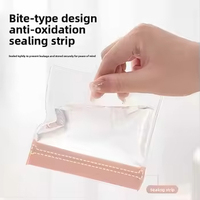 Sac à fermeture éclair transparent rose populaire, résistant aux déchirures, pour l'organisation des accessoires de bureau à domicile et des bijoux