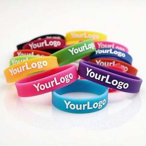 Venta Directa al por Mayor, Pulsera de Silicona de Alta Calidad y Bajo Precio, Personalizada con Mensaje o Logotipo, Muestra Gratuita, Promoción - Product Image 1