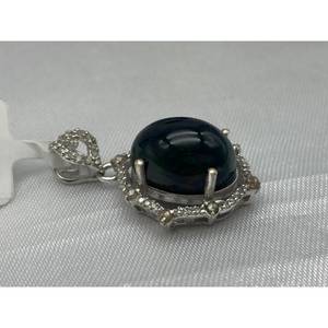 Nuevo Colgante de Ópalo Negro de Lujo Más Vendido, Plata de Ley 925, Regalo para Fiestas, Bodas, Compromisos, Ceremonias Religiosas y Eventos - Product Image 2