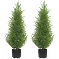 Arbre magnifique, pin artificiel en soie, tulipe bovitae, fausses plantes en pot, livraison UV