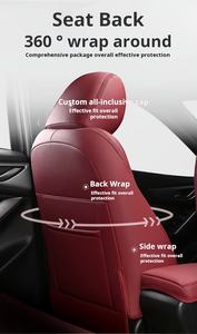 Fundas de asiento de cuero transpirable de siete plazas para coche Toyota Verso/Prius/Alphard/Noah/<span class=keywords><strong>Senara</strong></span> - Product Image 4