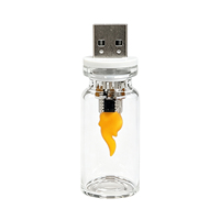 Mini Lampe de Nuit LED USB Rétro en Verre Effet Flamme, Prête à l'emploi, Lampe Ambiante Portable Compacte pour Voiture, Maison, Camping