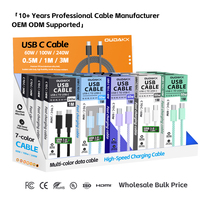 Cable de Carga USB C a USB C de 240W 5A, Cable Tipo C de Carga Rápida con Caja para Teléfono Móvil, Android y PC