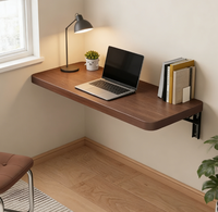 Table pliante murale mince, gain de place, bureau à domicile pour l'étude, le travail sur ordinateur portable