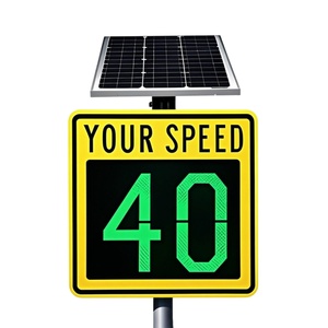 Customizable Multi-Color Digital Radar Speed Sign Solar-Powered Precise Detection with Display Board Traffic Sign Board - Product Image 1