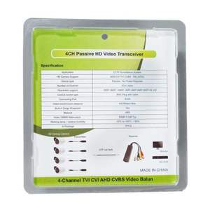 Transceptor hembra <span class=keywords><strong>RJ45</strong></span> para sistema CCTV, accesorios de 8MP, 4 canales, CAT5, vídeo pasivo <span class=keywords><strong>UTP</strong></span>, <span class=keywords><strong>Balun</strong></span> BNC - Product Image 3