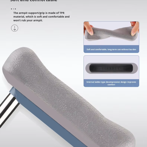 Béquilles sous-bras réglables en aluminium léger, confortables et antidérapantes, aides <span class=keywords><strong>à</strong></span> la marche médicales <span class=keywords><strong>pour</strong></span> <span class=keywords><strong>personnes</strong></span> handicapées et <span class=keywords><strong>personnes</strong></span> <span class=keywords><strong>âgées</strong></span> - Product Image 4