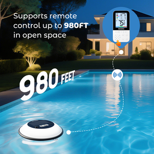 Inkbird IBS-P05R năng lượng mặt trời Powered hồ bơi không dây Nhiệt kế thiết lập với nhiệt độ nước thoải mái chỉ thị mức độ cho suối nước nóng, spa - Product Image 5