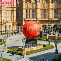 Ballon de basket en PVC pour décoration extérieure, ballon de basket gonflable pour idées de fête