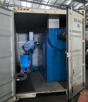 Cabine de sablage électrique écologique avec système de dépoussiérage, sablage industriel motorisé sans poussière à haute performance