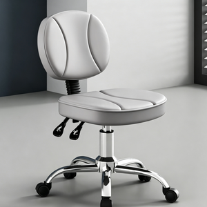 Taburete Giratorio de Salón con Respaldo y Ruedas, Altura Ajustable, para Uso en Belleza, Odontología, Manicura y Peluquería - Product Image 5