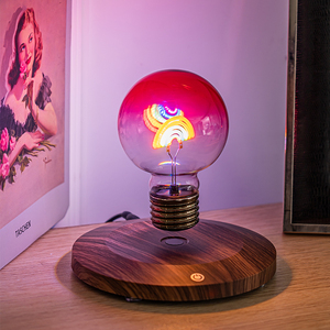 Rainbow Style Levitating Bulb <b>Table</b> Lamp Wholesale Creative LED Floating Bulb Night Light For Home Decor Gift Ideal - Product Image 6
