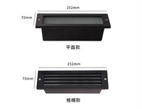 Lampe d'escalier LED encastrée carrée en aluminium blanc 9W, étanche IP66, lumière blanche neutre 4100K, télécommande