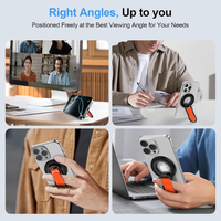 Nouveau Ultra Slim 360 °   Support magnétique en métal pliable avec anneau de maintien pour téléphone portable