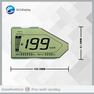 Özelleştirilmiş monokrom <span class=keywords><strong>7</strong></span> segmentli <span class=keywords><strong>LCD</strong></span> ekran SJXDGW016 parlama önleyici yüksek ömürlü motosiklet ekran doğrudan tedarik - Product Image 4