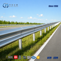 Barrière de sécurité routière en acier galvanisé à chaud AS/NZS 3845 W-Beam Guardrail avec réflecteur prismatique haute intensité pour l'Australie