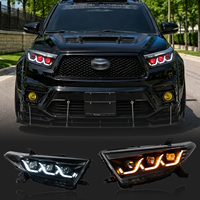 Feux avant LED COYA Highlander pour Toyota XU40 Facelift 2012-2014, mise à niveau Bi-LED, yeux de démon, DRL séquentiels, Plug-n-Play