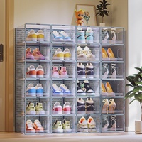 Boîte de rangement pliable empilable Boîte à chaussures
