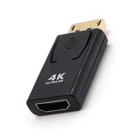 Adaptateur M G haute qualité 4K DP vers Ultra HD, mâle-femelle, plaqué or, blindage tressé, pour ordinateur, moniteur HDTV, projecteur