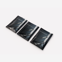 Sacs en mylar à fermeture éclair personnalisés, imperméables, à trois côtés scellés, pour produits électroniques, câbles de téléphone portable, câbles de données, écouteurs