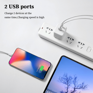 Chargeur Hi-Q Type C + USB GaN PD 45W double Port chargeurs de couleur blanche Protection contre les surcharges - Product Image 2