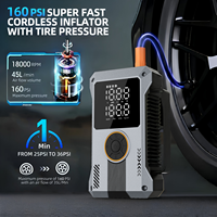 Arrancador de Coches Portátil Todo en Uno con Pico de 1500A y Compresor de Aire de 150 PSI con Iluminación LED y Carga Rápida USB-C
