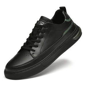 Chaussures pour hommes, nouvelle collection automne, respirantes, à semelle souple, style britannique, couleur unie blanche, baskets décontractées pour jeunes, pour l'extérieur - Product Image 2