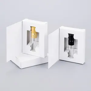 Flacon De Parfum fragrância garrafa vazia viagem mini vidro atomizador spray 3ml frasco de perfume com caixa