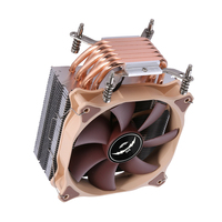QiuzAim ordinateur de bureau 2011 CPU dissipateur thermique 4/6 Tube de cuivre refroidi par Air X99 CPU ventilateur 4 broches/PWM silencieux X79 carte mère 12cm