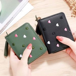 Women's Rectangle Wallet PU Leather Love Heart Large Capacity Sweet <b>Fold</b> Clutch Bag <b>Storage</b> <b>Box</b> and <b>Storage</b> Container - Product Image 2