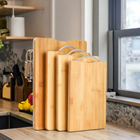 Planche à découper en bois massif de bambou épais de style chinois pour la cuisine et les fruits